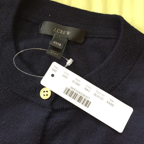 J. Crew Navy Merino Wool Jackie Cardigan Twin Set - Picture 5 of 8
